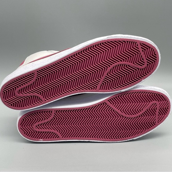 Mens Nike SB Zoom Blazer Mid ISO Size 12 White Sweet Beet Sneaker New - Picture 6 of 11